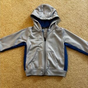 Nike Toddler Gray and Blue Hoodie
